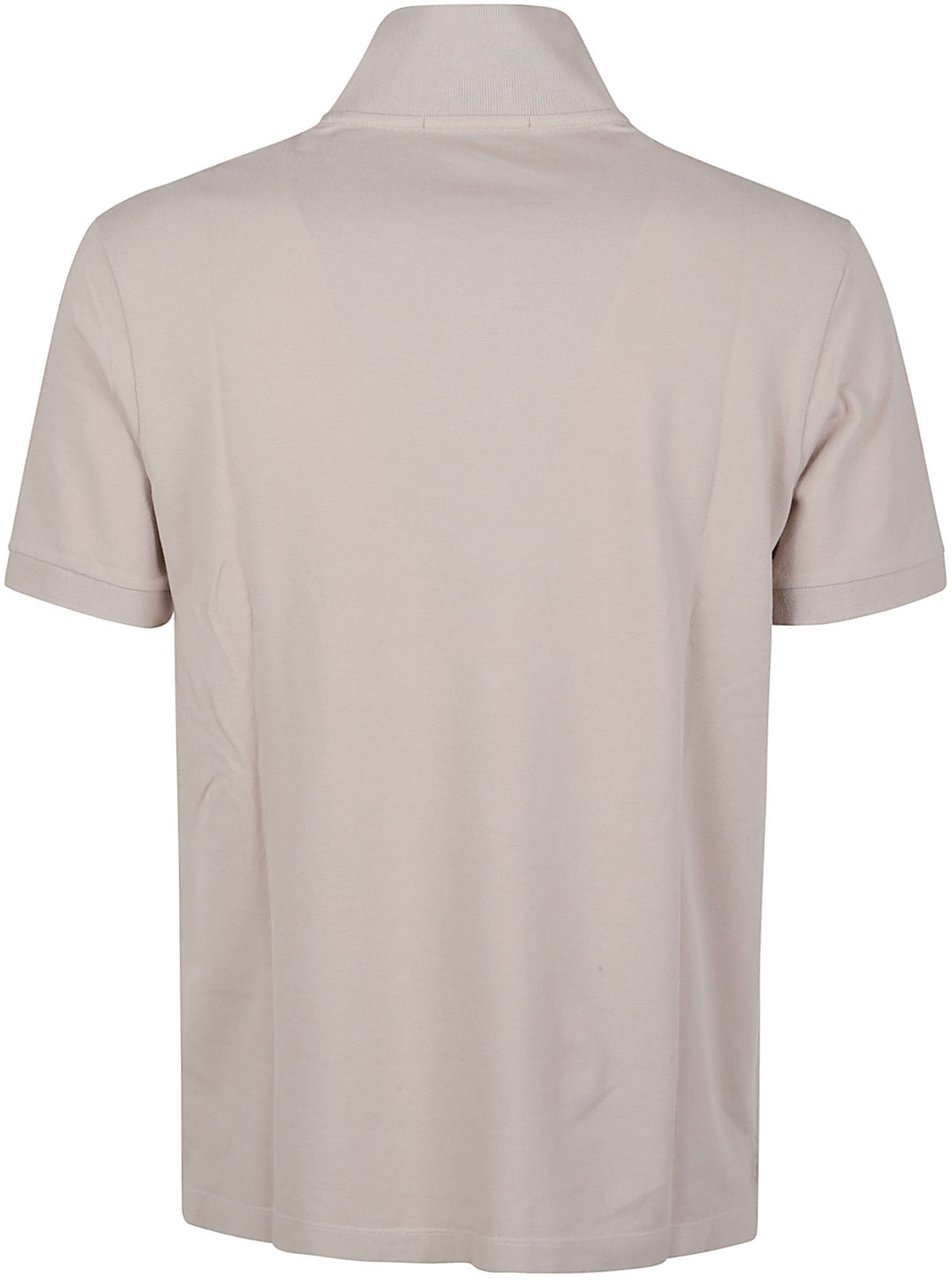 Stone Island Short Sleeve Slim Fit Polo Shirt Brown Bruin