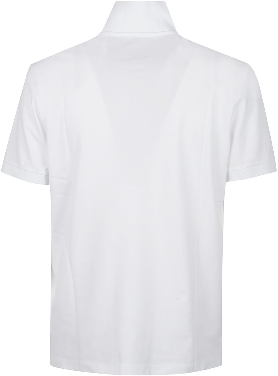 Stone Island Short Sleeve Slim Fit Polo Shirt White Wit