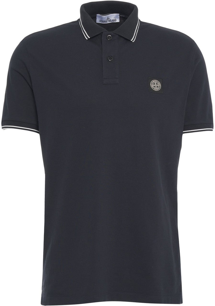 Stone Island Polo shirt with logo Blauw