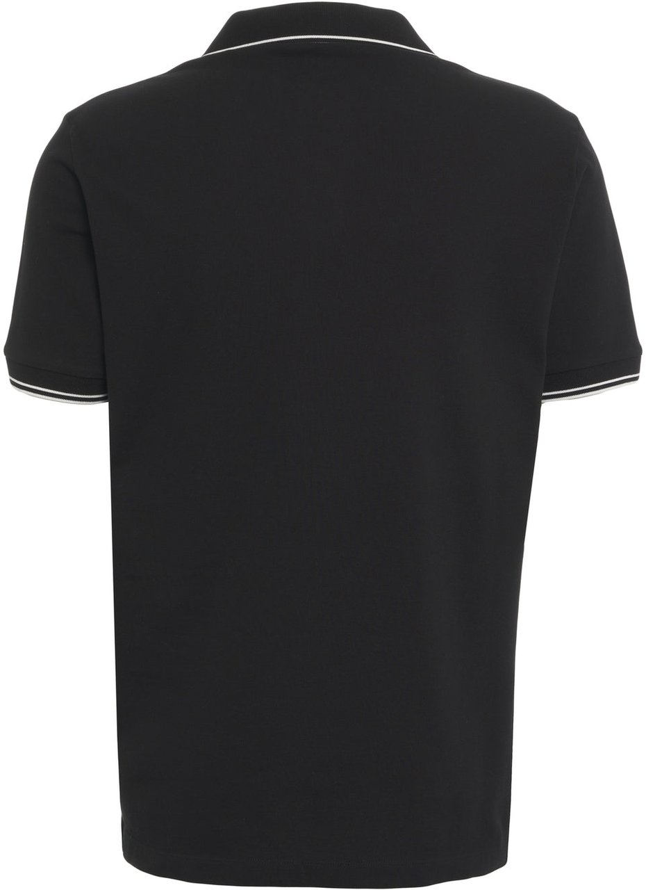 Stone Island Polo shirt with logo Zwart