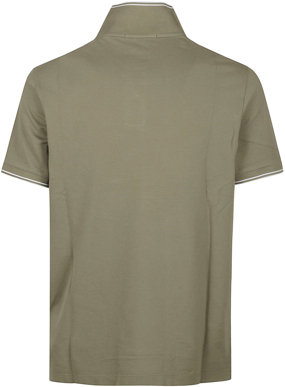 Stone Island Short Sleeve Slim Fit Polo Shirt Green Groen