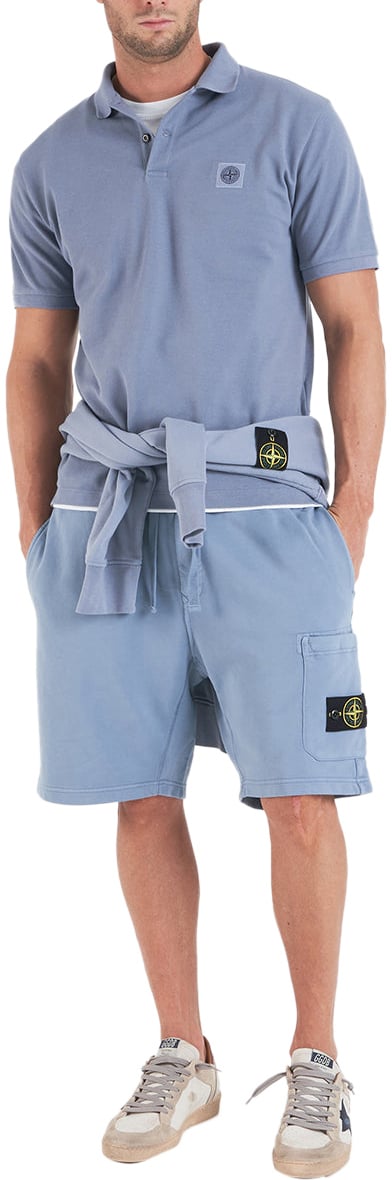 Stone Island Polo shirt with logo Blauw