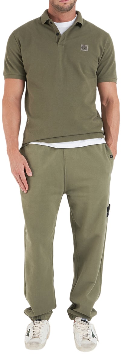 Stone Island Polo shirt with logo Groen