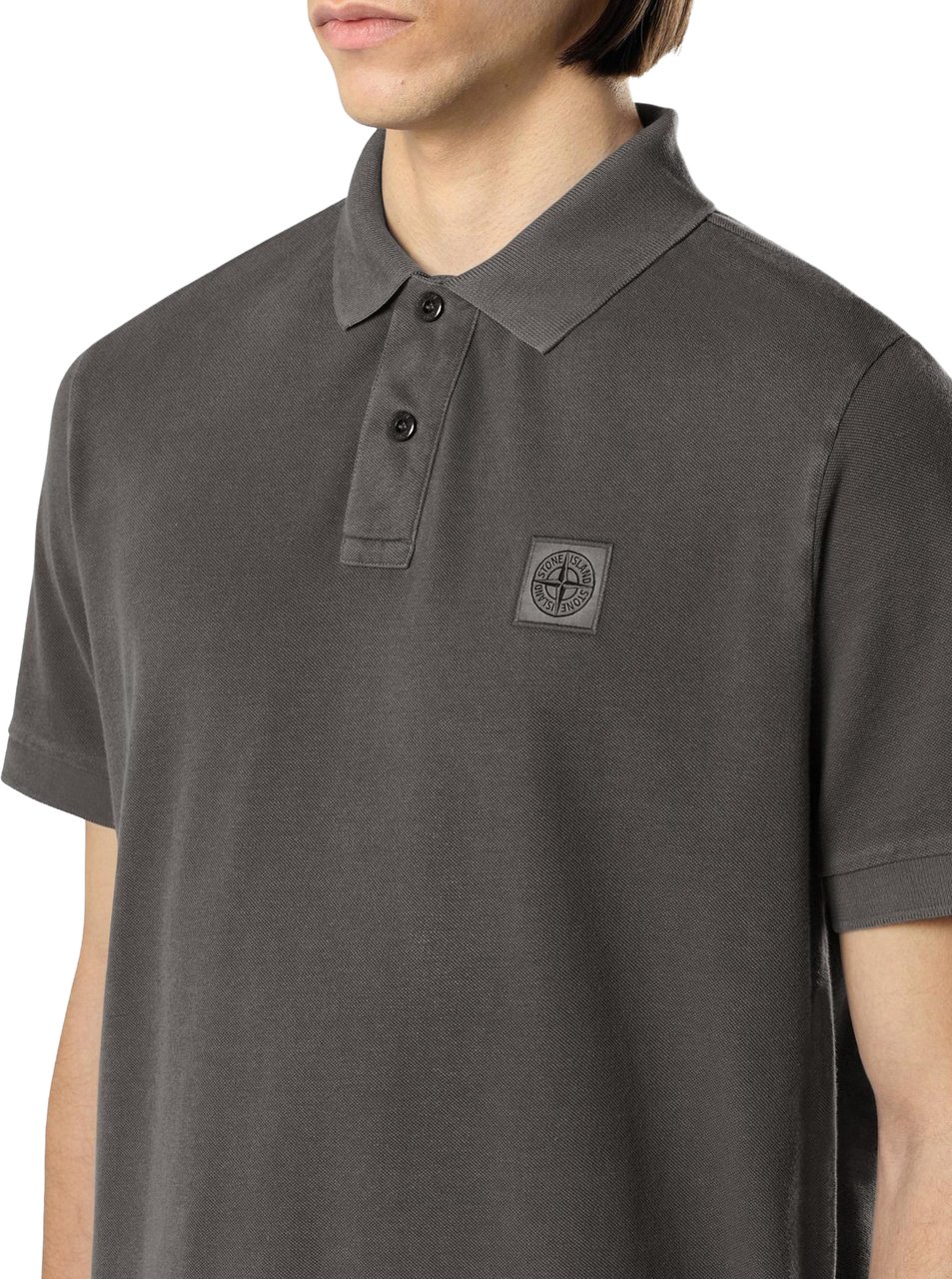 Stone Island Heren Ss Polo Grijs