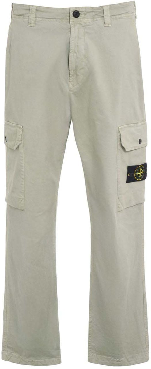 Stone Island Cotton blend cargo pants Groen