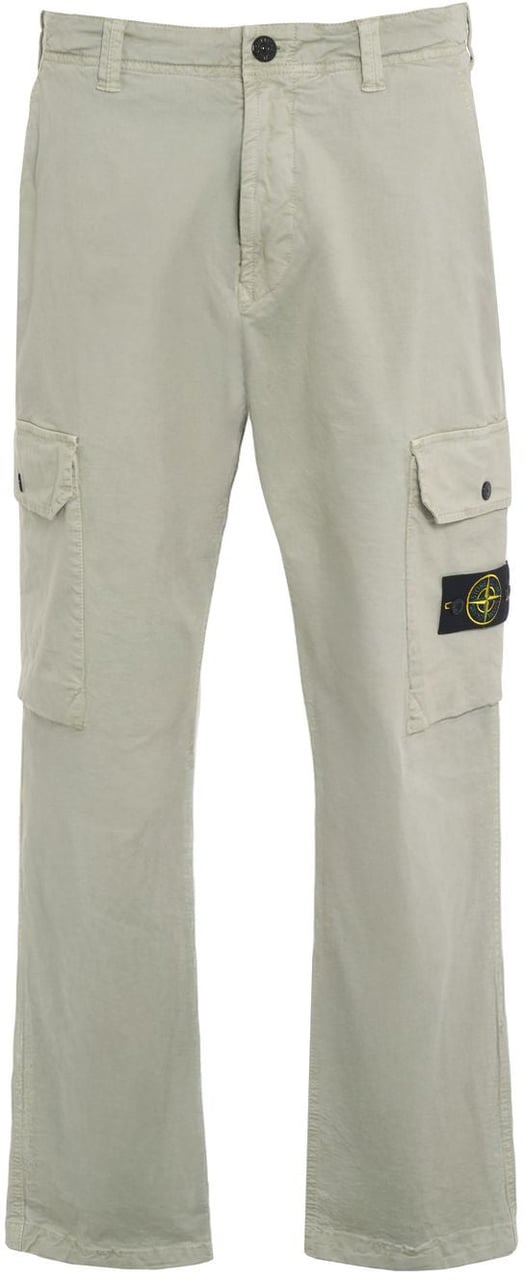 Stone Island Cotton blend cargo pants Groen