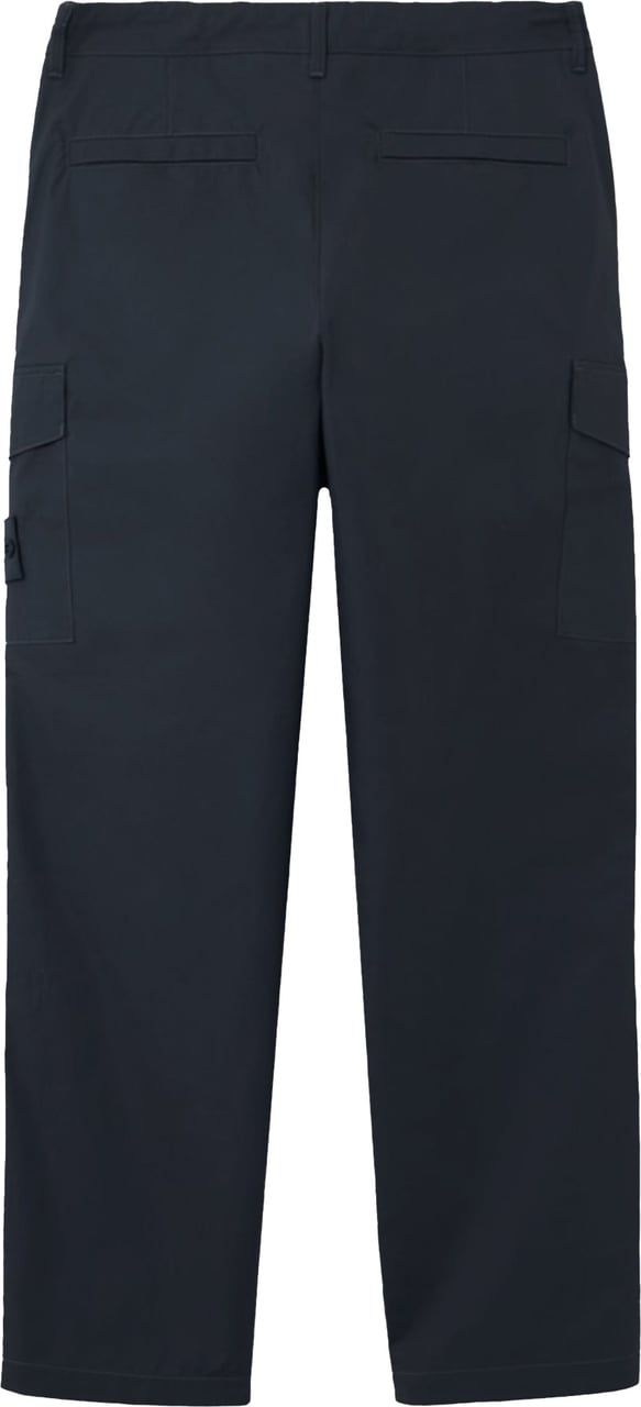 Stone Island SI GHOST ALL-WEATHER BROEK VAN KATOENEN CANVAS, MARINEBLAUW Navy