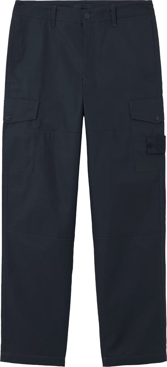 Stone Island SI GHOST ALL-WEATHER BROEK VAN KATOENEN CANVAS, MARINEBLAUW Navy