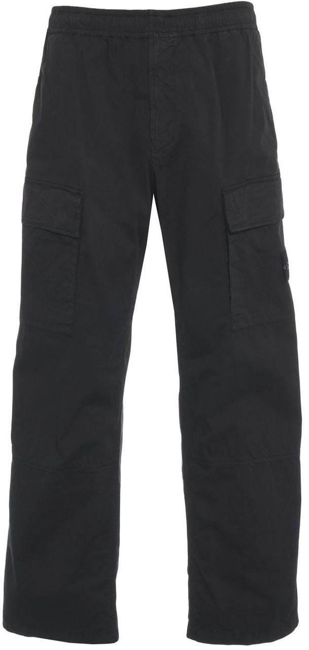 Stone Island Cotton cargo pants Zwart