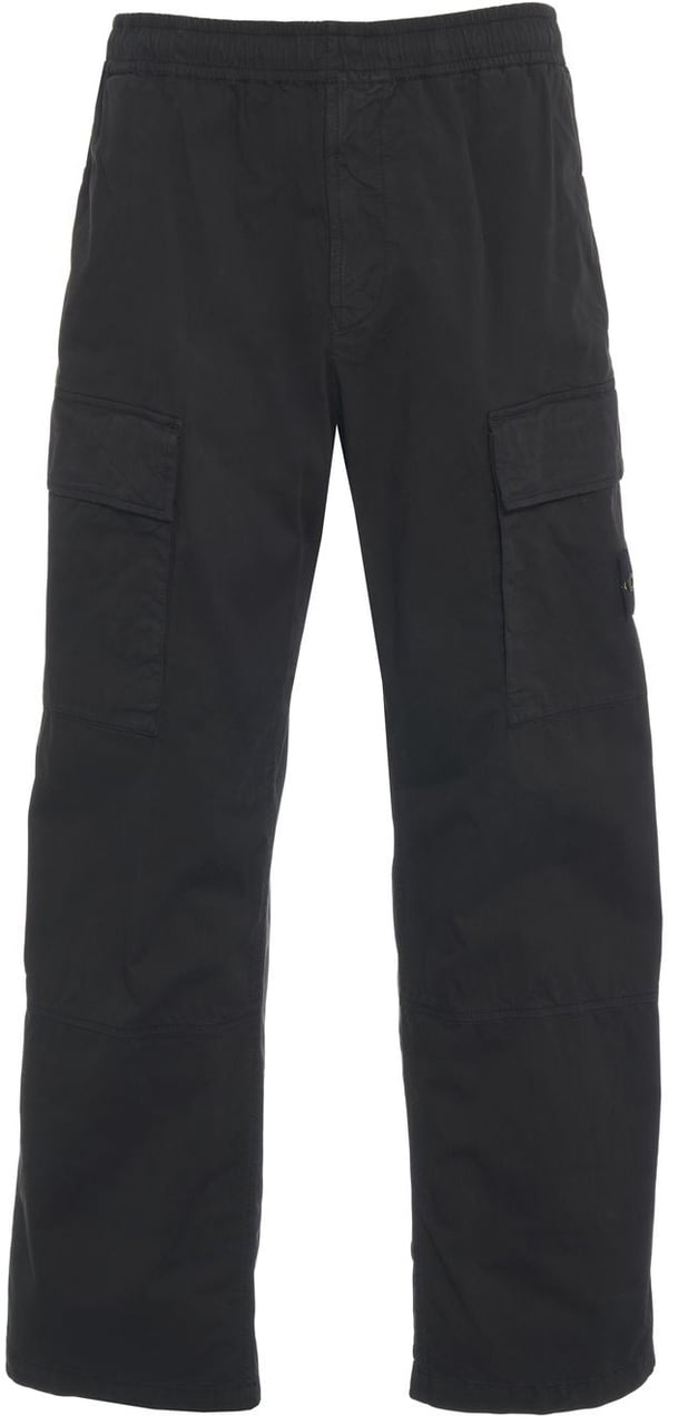 Stone Island Cotton cargo pants Zwart