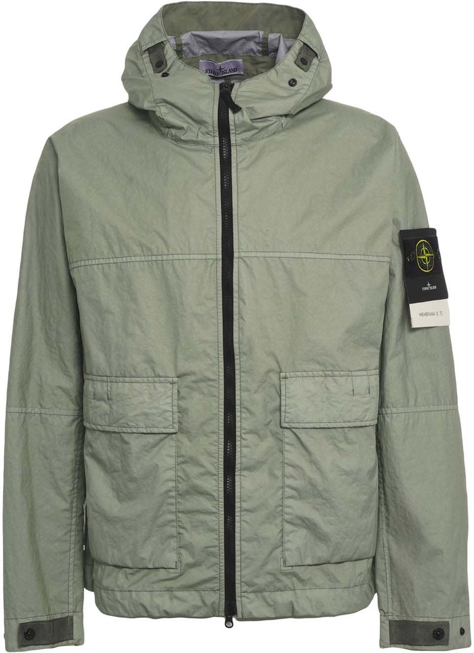 Stone Island Hooded jacket Groen