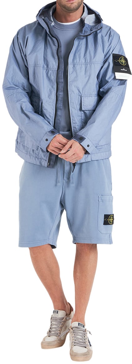 Stone Island Hooded jacket Blauw