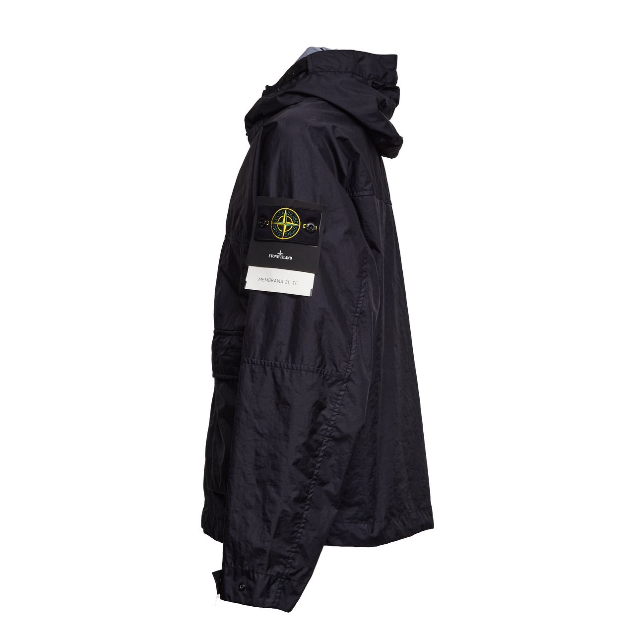 Stone Island Membrana 3L TC Hooded Jacket Zwart