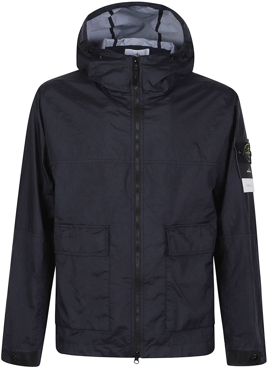 Stone Island Short Parka Blue Blauw
