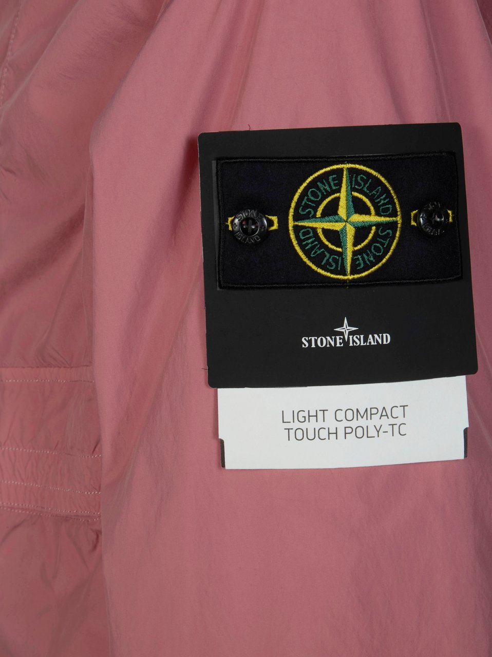 Stone Island Pink Minimalist Hooded Short Parka Roze