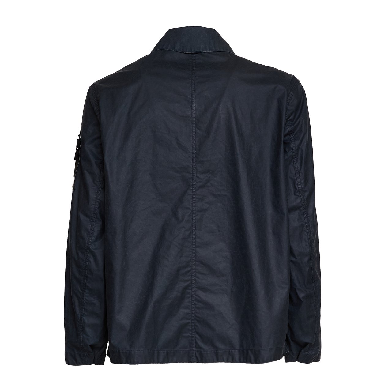 Stone Island Waxed Pigment Cotton Multi-Pocket Jacket Zwart