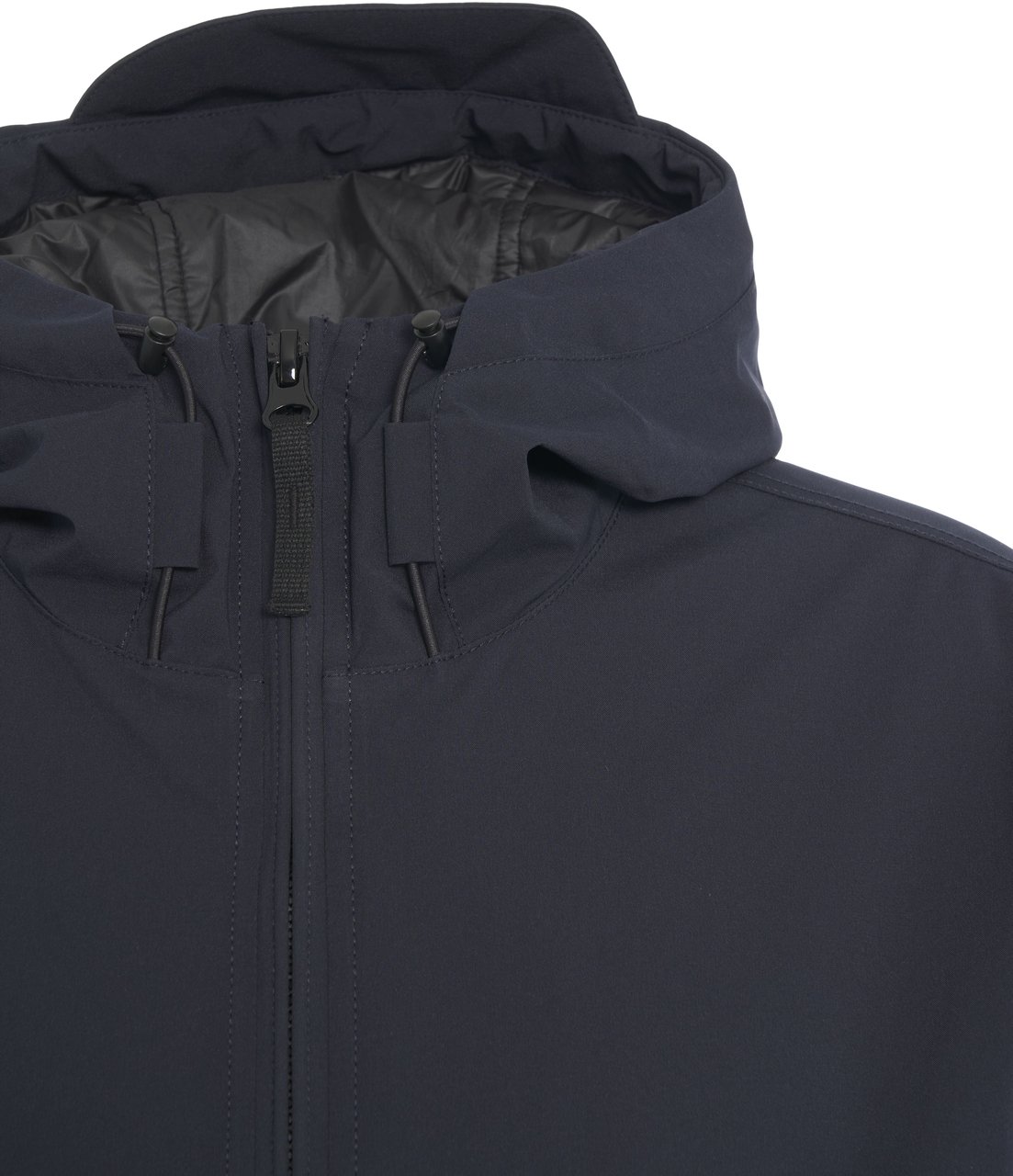 Stone Island Jacket with logo label Blauw