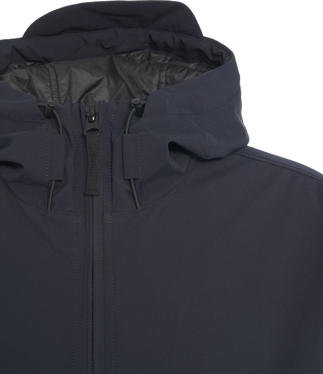 Stone Island Jacket with logo label Blauw