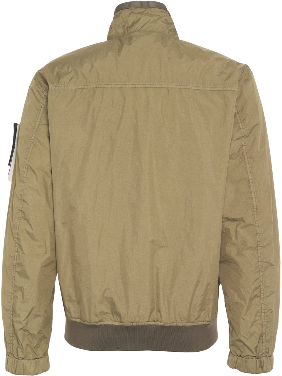 Stone Island Jacket with logo label Groen