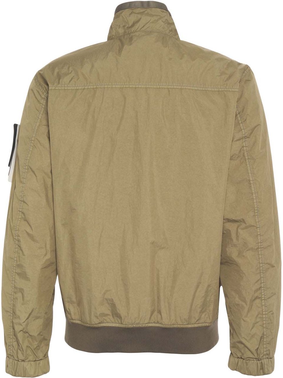 Stone Island Jacket with logo label Groen