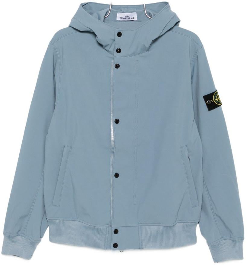 Stone Island Coats Light Blue Blauw
