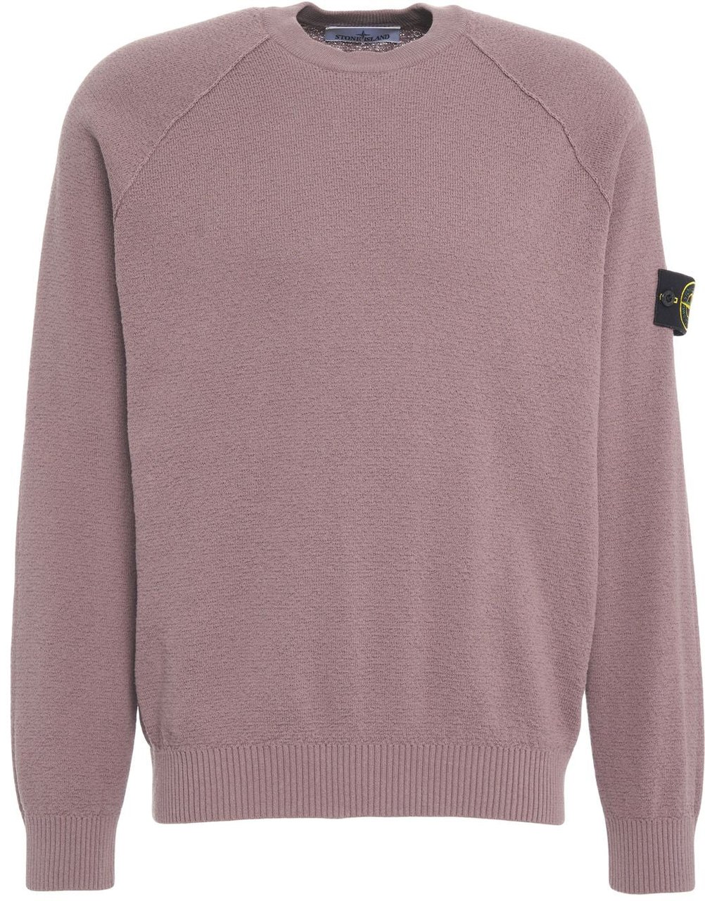 Stone Island Sweater with logo patch Paars