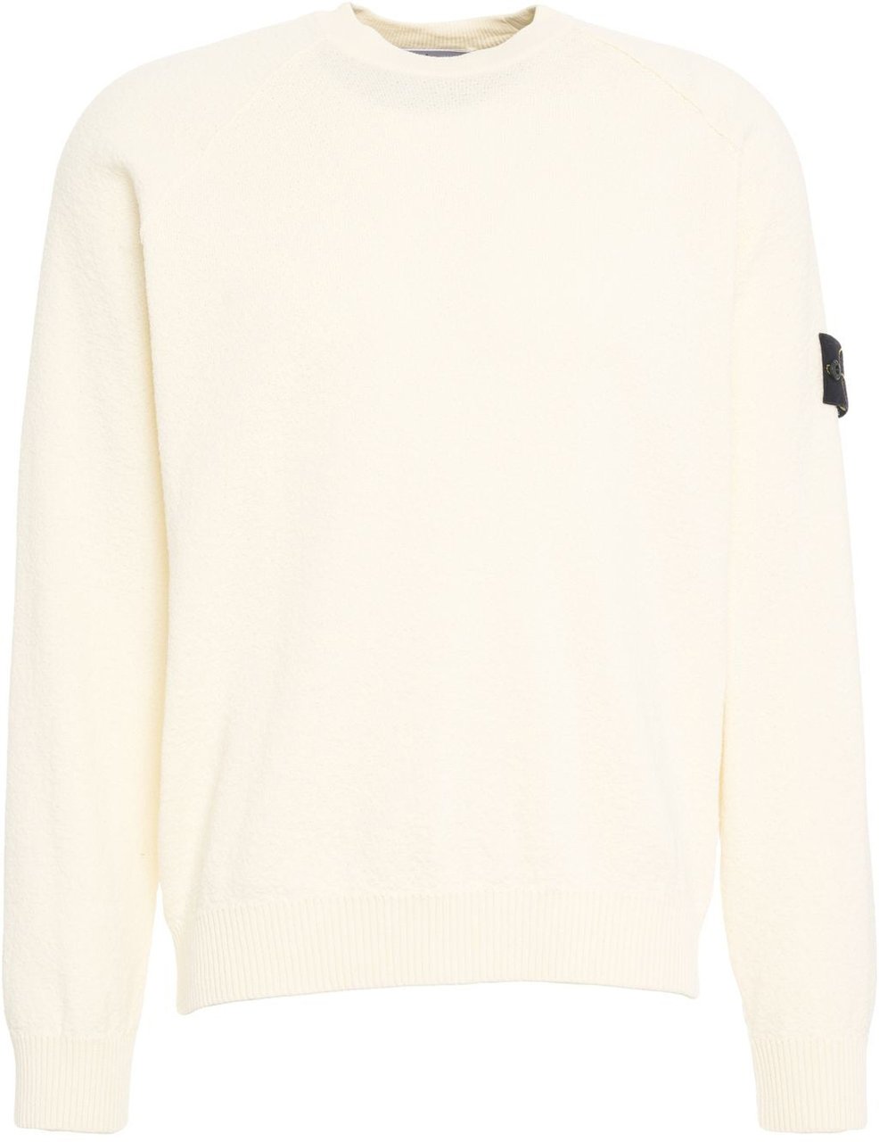 Stone Island Sweater with logo patch Beige