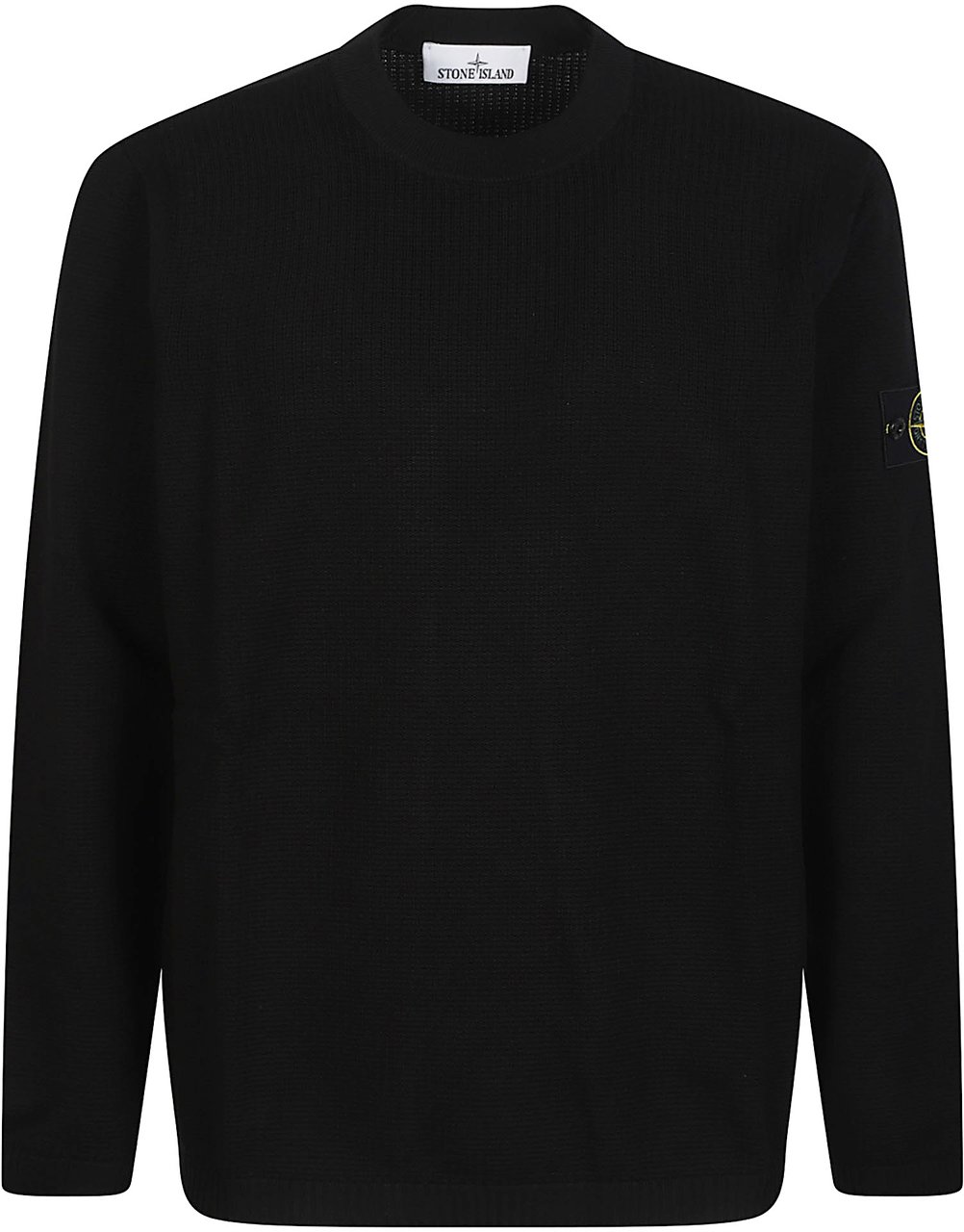 Stone Island Round Neck Sweater Black Zwart