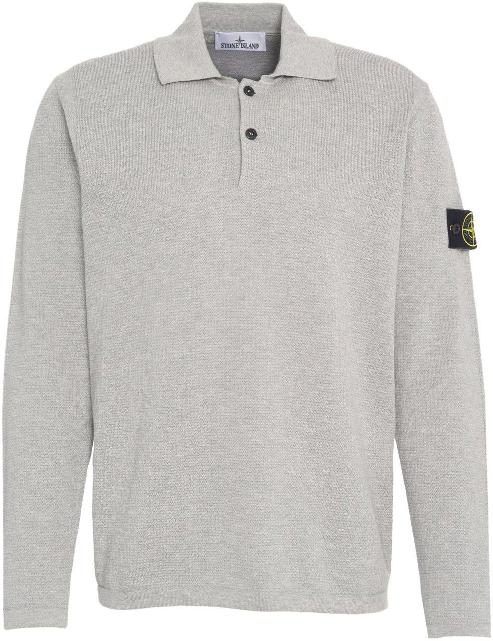 Stone Island Polo shirt with logo label Grijs