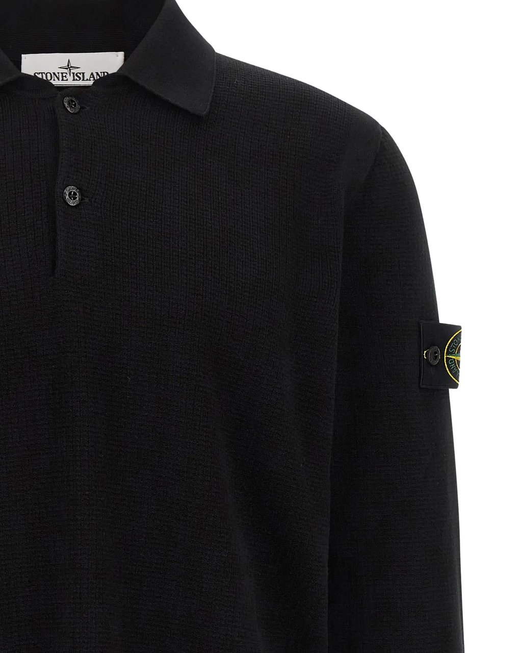 Stone Island Heren Ls Polo Zwart