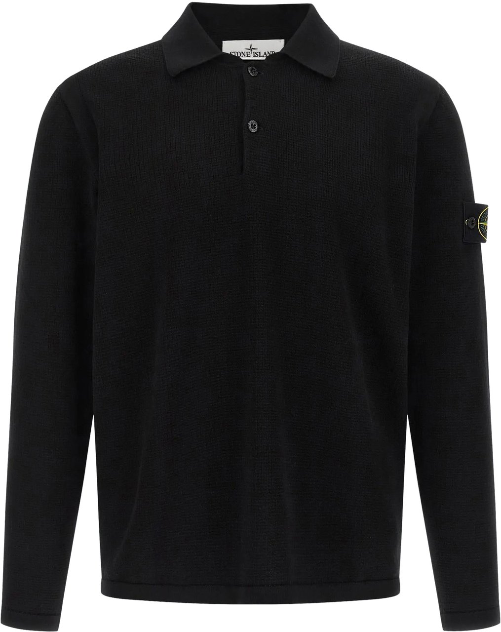 Stone Island Heren Ls Polo Zwart