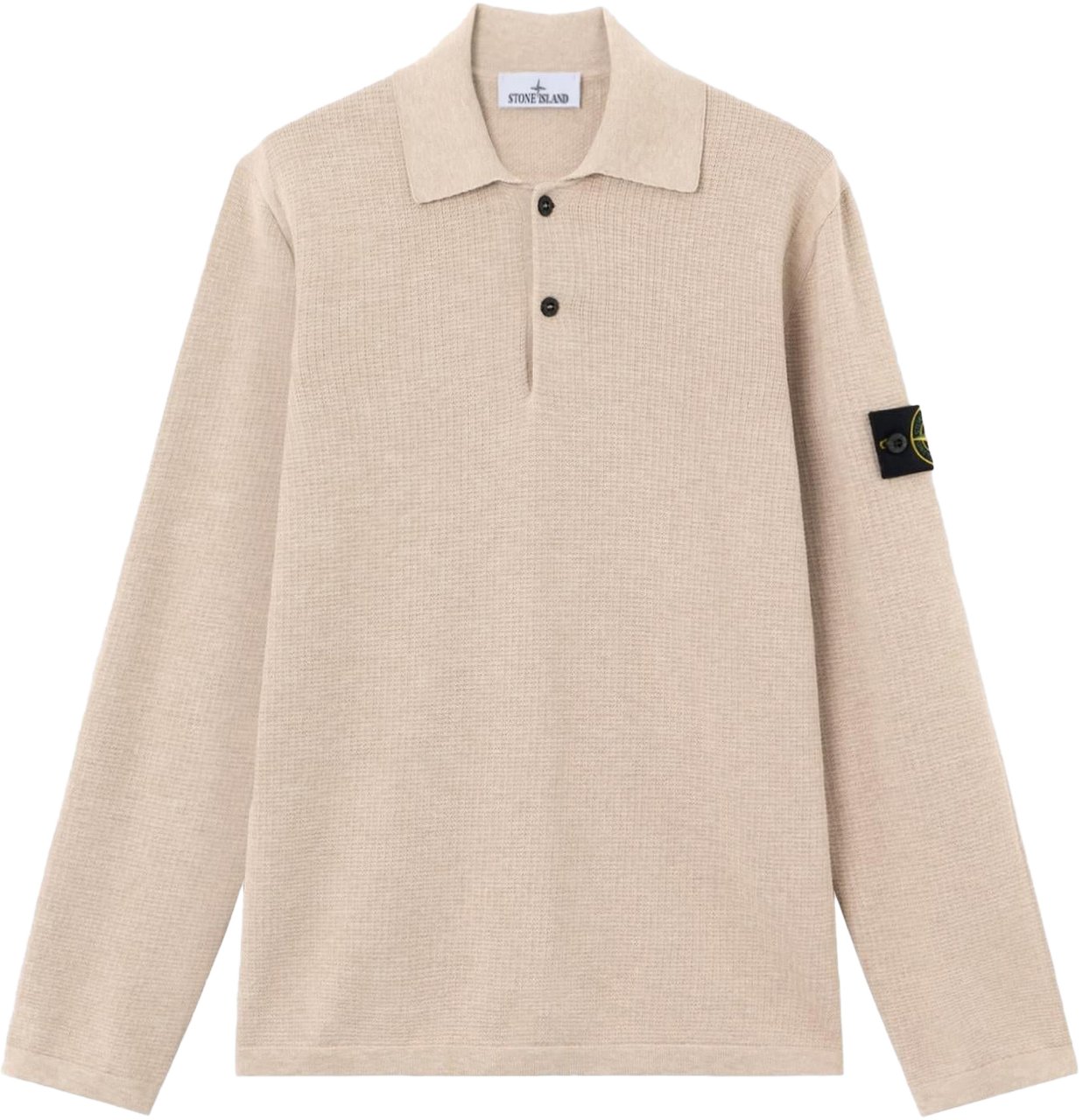 Stone Island Heren Ls Polo Beige