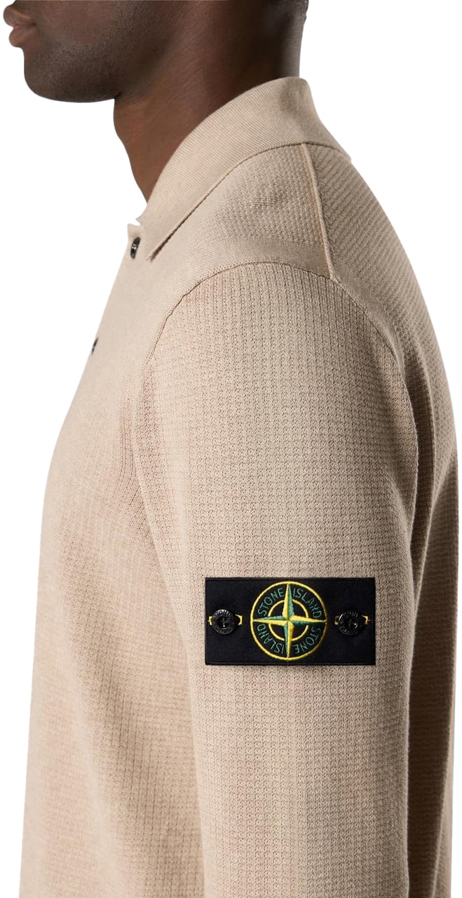 Stone Island Heren Ls Polo Beige