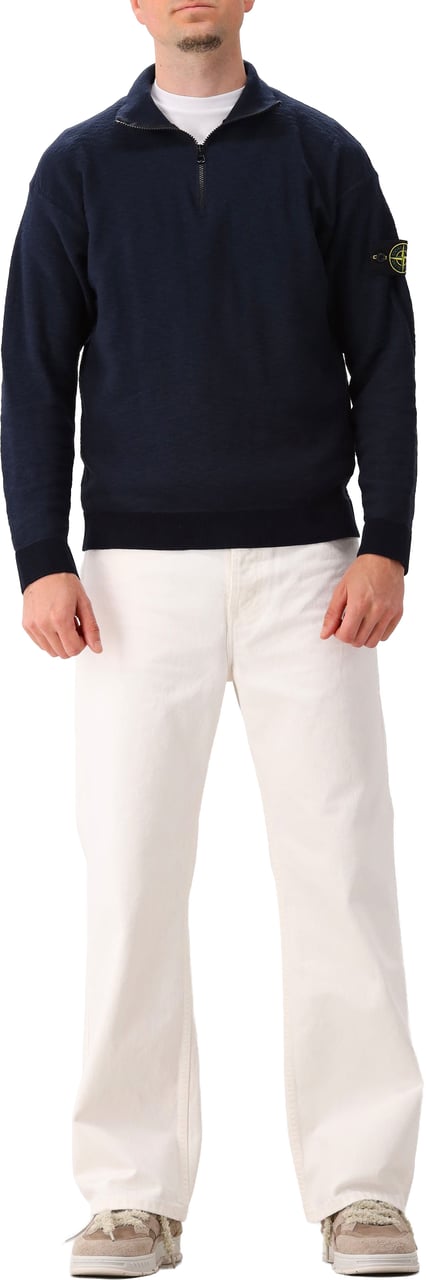 Stone Island Stone Island Gebreide Trui Blauw Blauw