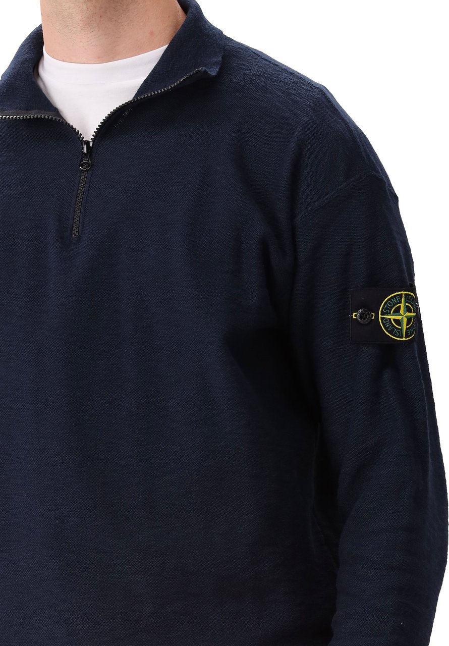 Stone Island Stone Island Gebreide Trui Blauw Blauw