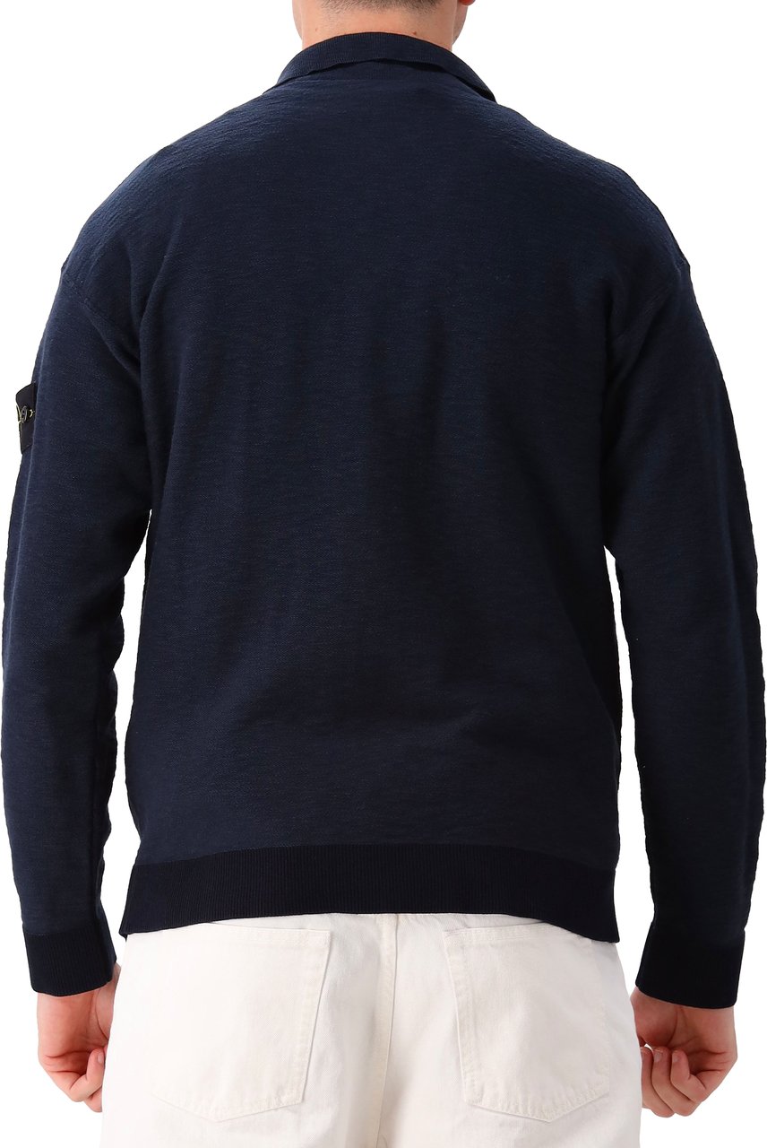 Stone Island Stone Island Gebreide Trui Blauw Blauw