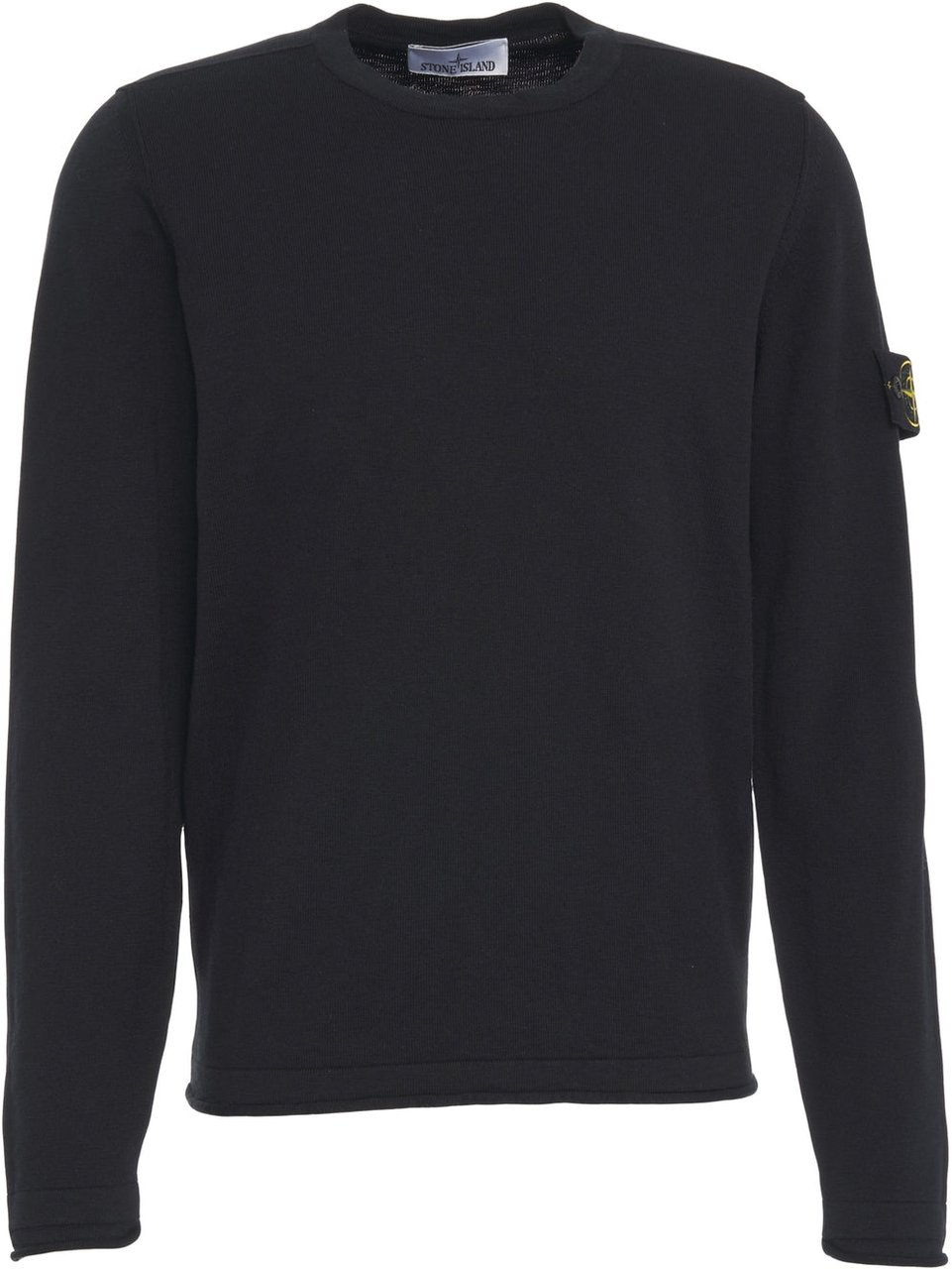 Stone Island Sweater with logo label Blauw