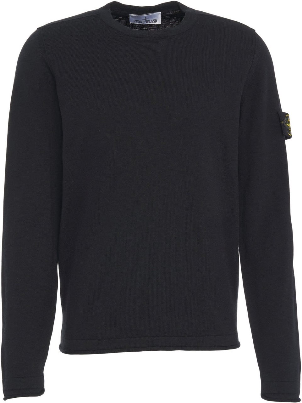 Stone Island Sweater with logo label Blauw