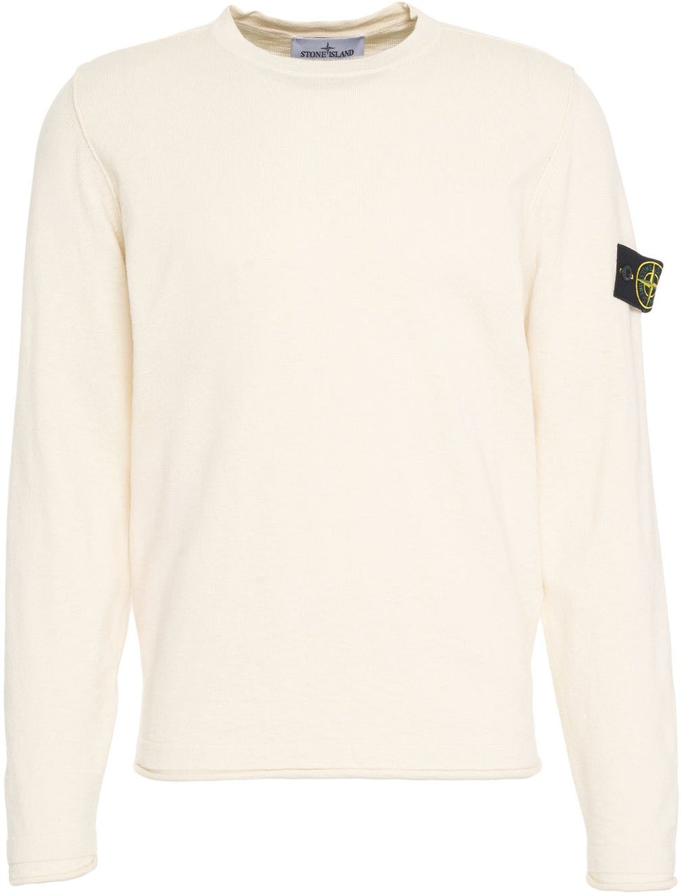 Stone Island Sweater with logo label Beige