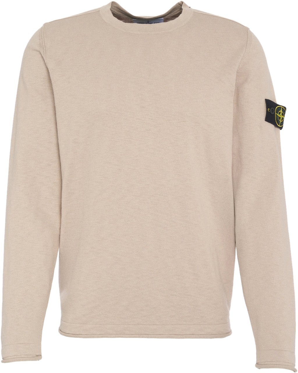 Stone Island Sweater with logo label Beige