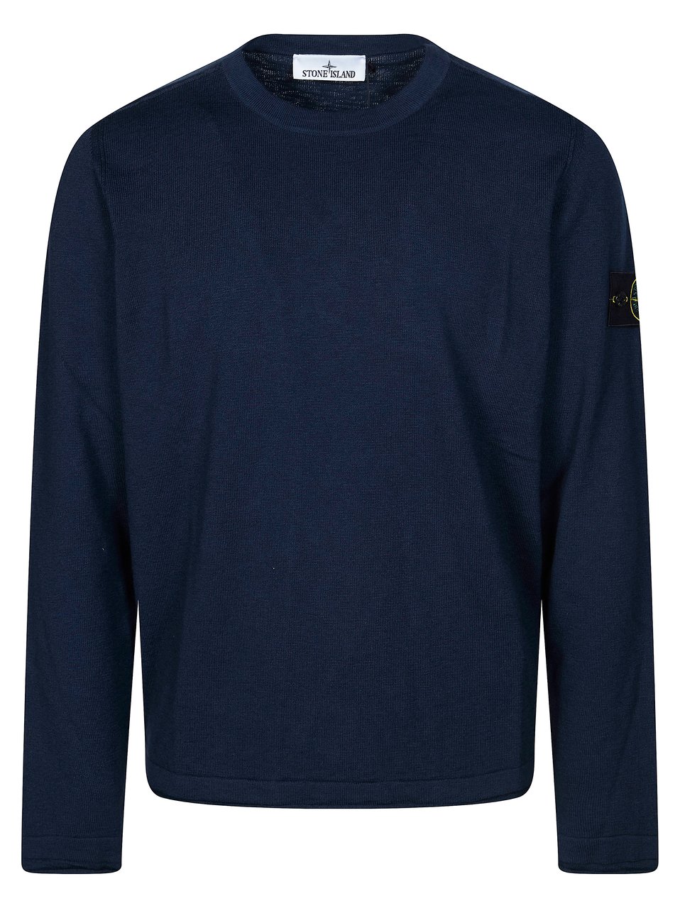 Stone Island Crew Neck Slightly Cropped T-Shirt Zwart