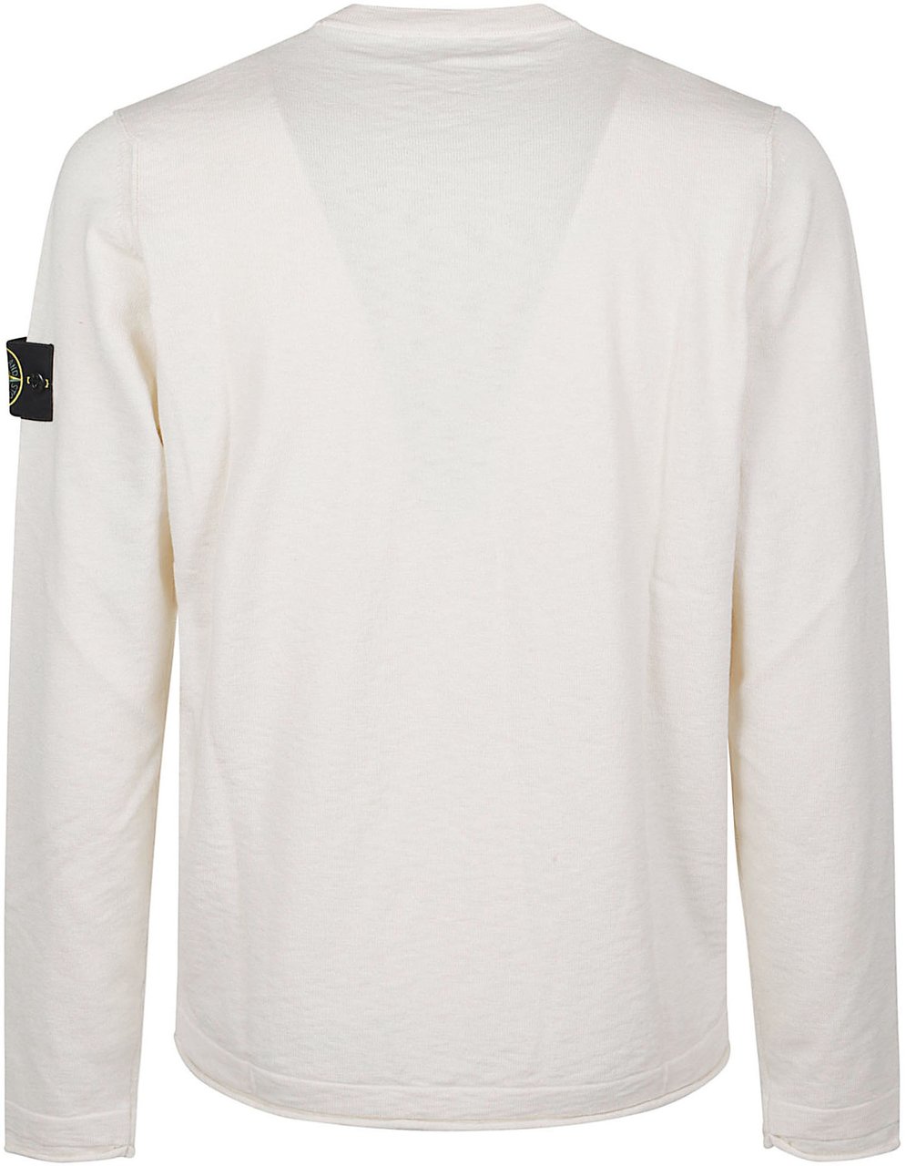 Stone Island Basic Logo Sweater White Wit
