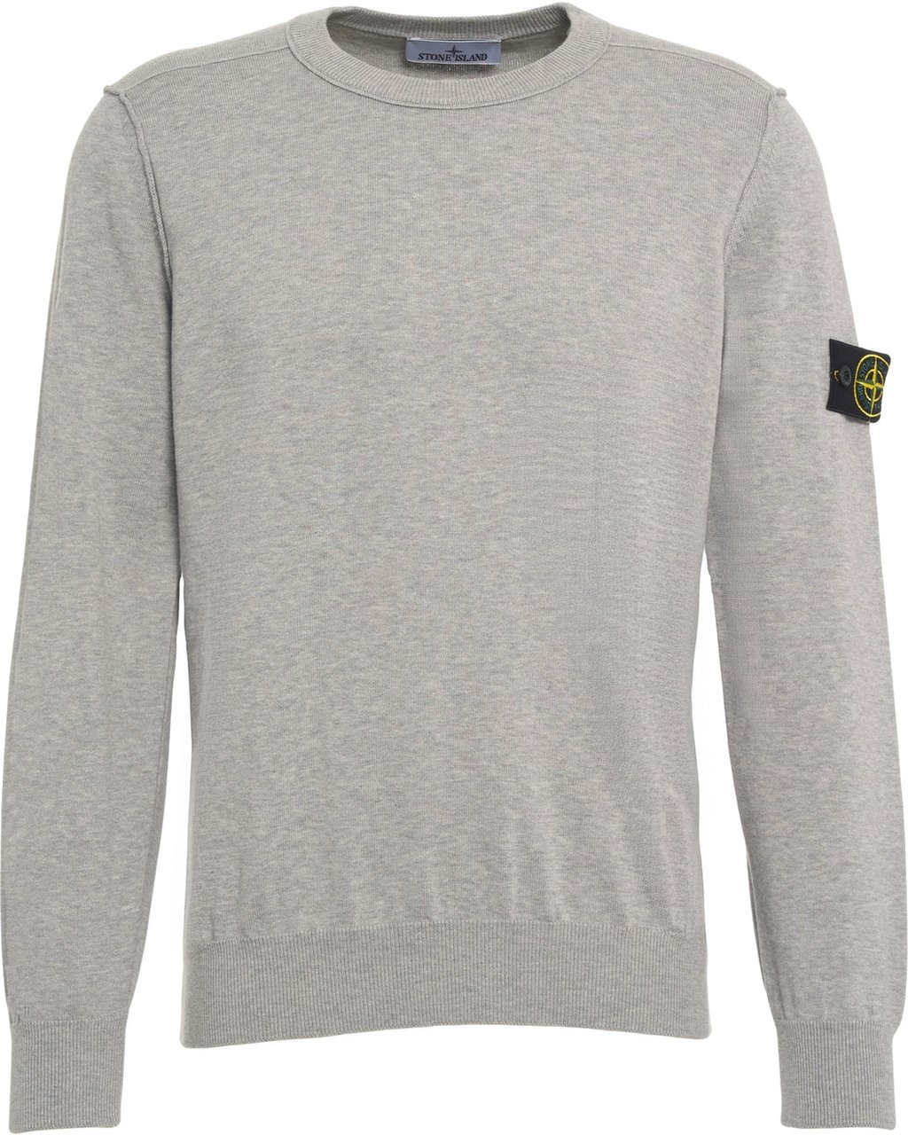 Stone Island Sweater with logo label Grijs