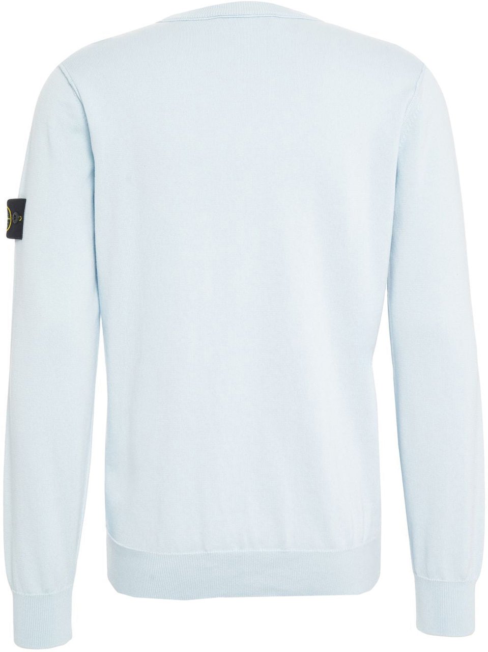 Stone Island Sweater with logo label Blauw
