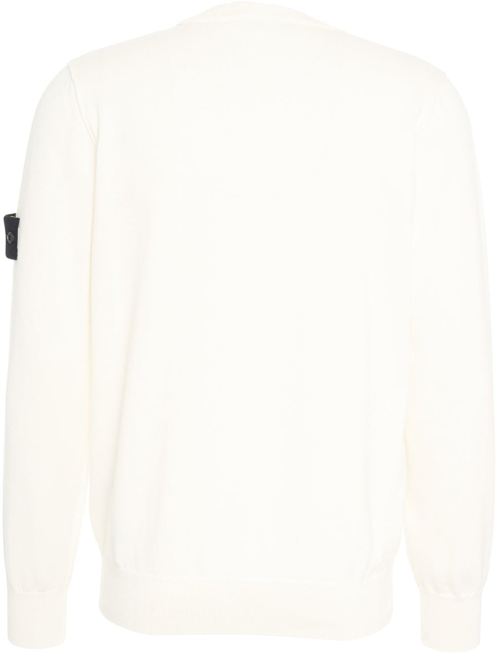 Stone Island Sweater with logo label Wit