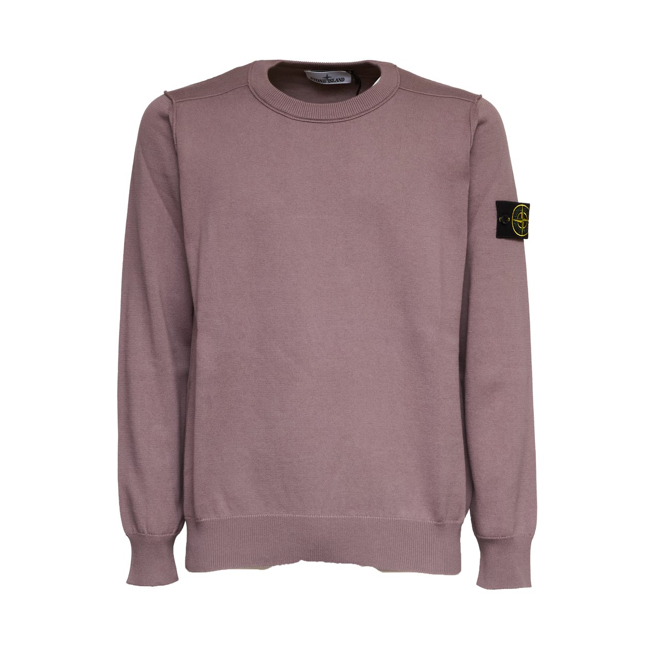 Stone Island Soft Organic Cotton Fine Gauge Sweater Neutraal