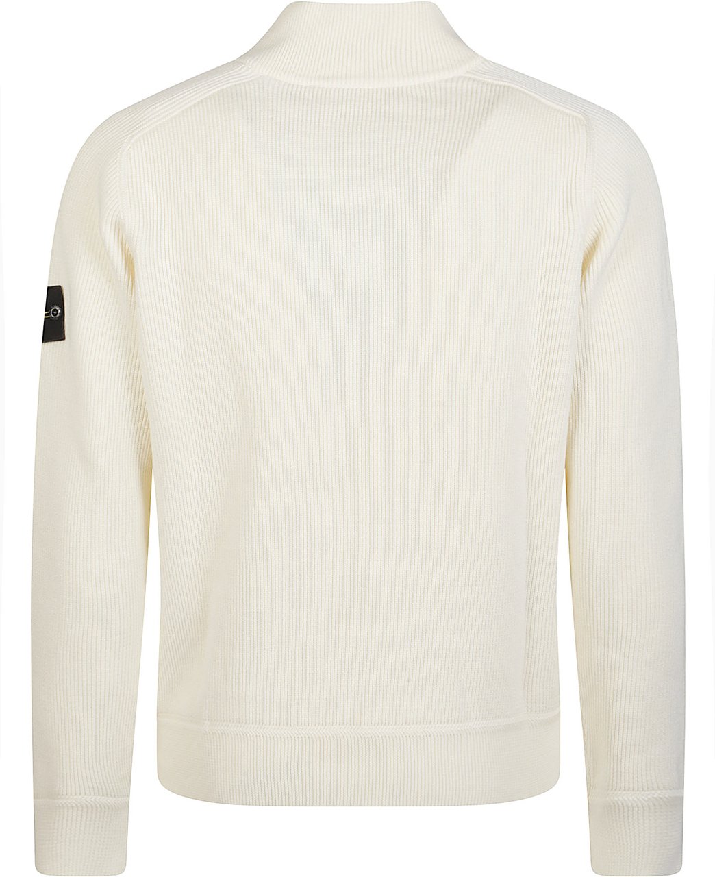 Stone Island Basic Half Zip Sweater White Wit