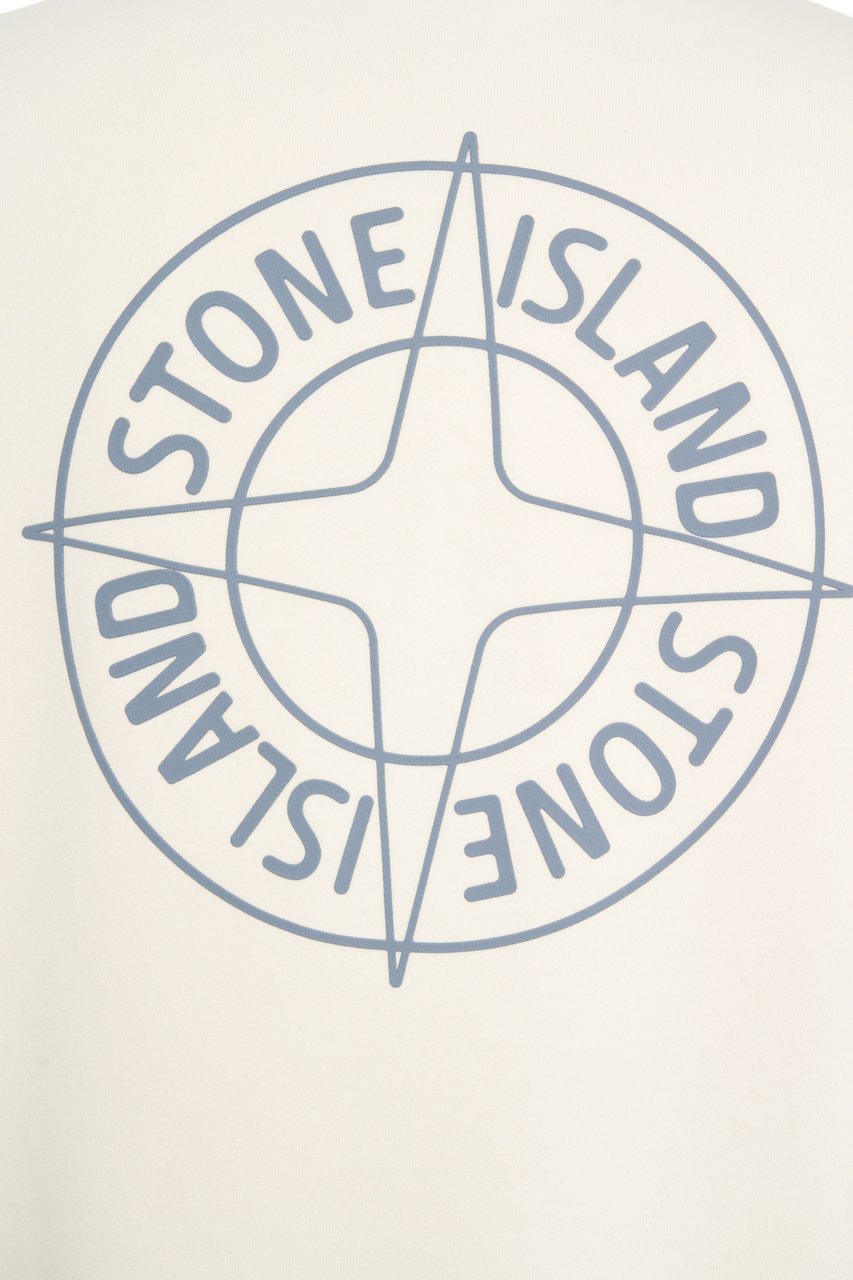 Stone Island Sweatshirt with logo Wit