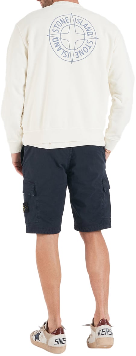 Stone Island Sweatshirt with logo Wit