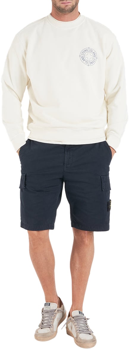 Stone Island Sweatshirt with logo Wit